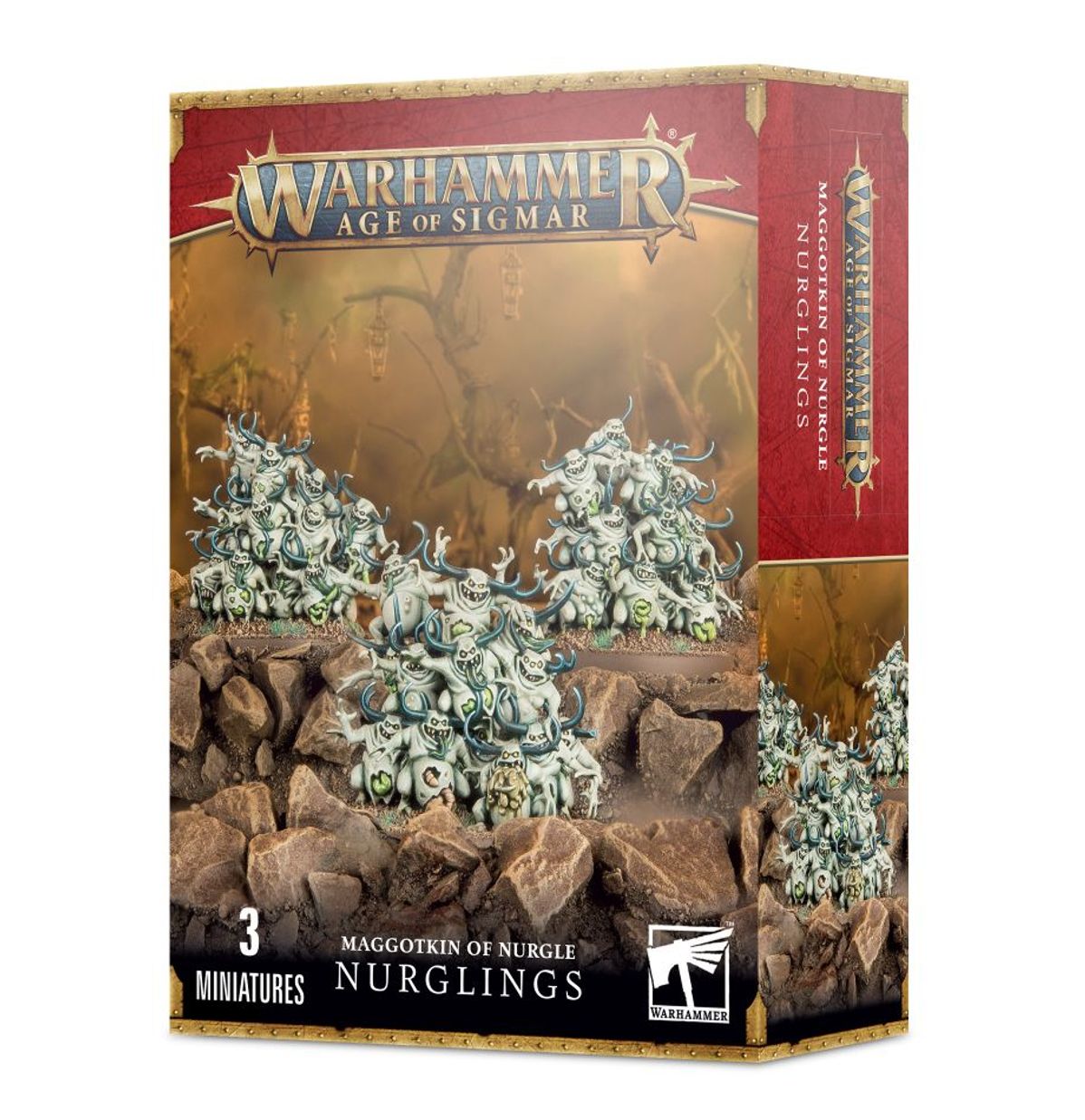 nurgl' Warhammer 40K Maggotkin Of Nurgle : Nurglings - Billede 1