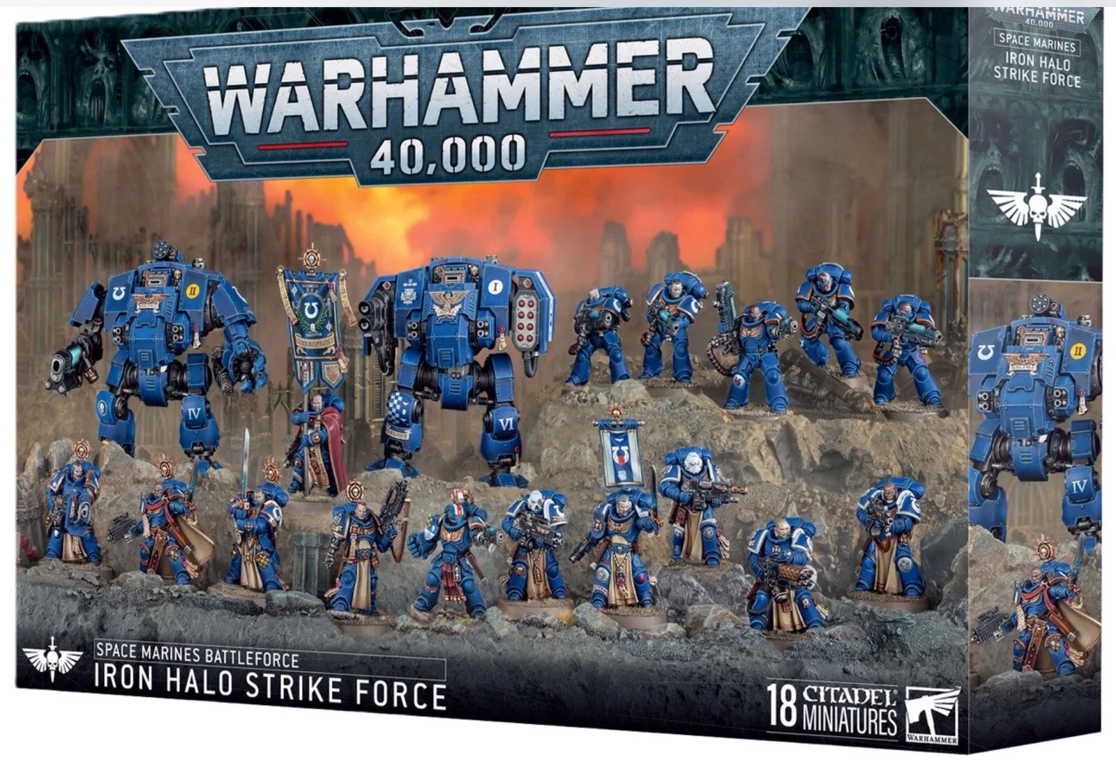 s-l1600 Warhammer 40K Space Marines : Iron Halo Strike Force - Billede 1